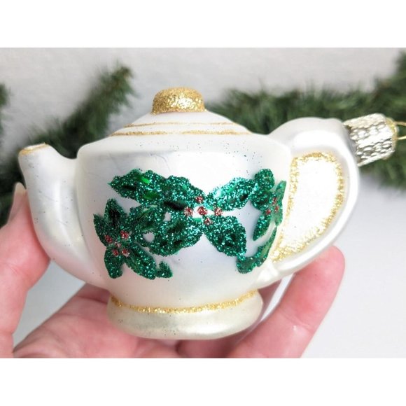 Friendship Teapot Retired Old World Christmas Ornament - Picture 2 of 7